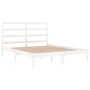 Estructura de cama madera maciza de pino blanca 120x200 cm de vidaXL, Camas y somieres - Ref: Foro24-3104929, Precio: 110,99 ...