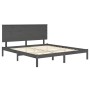 Estructura de cama madera maciza gris King Size 150x200 cm de vidaXL, Camas y somieres - Ref: Foro24-3104810, Precio: 165,15 ...