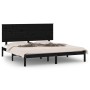 Estructura de cama madera maciza negra King Size 150x200 cm de vidaXL, Camas y somieres - Ref: Foro24-3104812, Precio: 188,99...