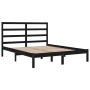 Solid black pine wood bed frame 160x200 cm by vidaXL, Beds and slatted bases - Ref: Foro24-3104947, Price: 159,38 €, Discount: %