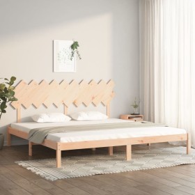 Solid wood bed frame 200x200 cm by vidaXL, Beds and slatted bases - Ref: Foro24-3104888, Price: 128,99 €, Discount: %