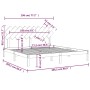 Estructura de cama de madera maciza 200x200 cm de vidaXL, Camas y somieres - Ref: Foro24-3104888, Precio: 128,77 €, Descuento: %