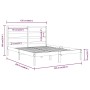 Estructura de cama madera maciza de pino 120x200 cm de vidaXL, Camas y somieres - Ref: Foro24-3104928, Precio: 100,68 €, Desc...