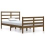 Estructura de cama madera maciza pino marrón miel 120x200 cm de vidaXL, Camas y somieres - Ref: Foro24-3105004, Precio: 128,8...