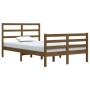 Estructura de cama madera maciza pino marrón miel 120x200 cm de vidaXL, Camas y somieres - Ref: Foro24-3105004, Precio: 128,8...