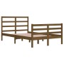 Estructura de cama madera maciza pino marrón miel 120x200 cm de vidaXL, Camas y somieres - Ref: Foro24-3105004, Precio: 128,8...