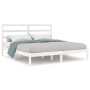 Estructura de cama madera maciza blanco Supe King 180x200 cm de vidaXL, Camas y somieres - Ref: Foro24-3104949, Precio: 130,9...