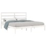 Estructura de cama madera maciza blanco Supe King 180x200 cm de vidaXL, Camas y somieres - Ref: Foro24-3104949, Precio: 130,9...