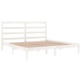 Estructura de cama madera maciza blanco Supe King 180x200 cm de vidaXL, Camas y somieres - Ref: Foro24-3104949, Precio: 130,9...