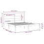 Estructura de cama madera maciza blanco Supe King 180x200 cm de vidaXL, Camas y somieres - Ref: Foro24-3104949, Precio: 130,9...