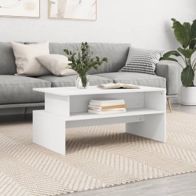 White engineered wood coffee table 90x55x42.5 cm by vidaXL, Coffee table - Ref: Foro24-834278, Price: 51,99 €, Discount: %