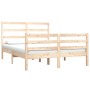 Solid pine wood bed frame 120x190 cm by vidaXL, Beds and slatted bases - Ref: Foro24-3104976, Price: 111,32 €, Discount: %