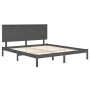 Estructura de cama de madera maciza de pino gris 200x200 cm de vidaXL, Camas y somieres - Ref: Foro24-3104825, Precio: 167,46...