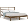 Estructura de cama madera maciza de pino marrón miel 120x200 cm de vidaXL, Camas y somieres - Ref: Foro24-3104931, Precio: 12...