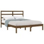 Estructura de cama madera maciza de pino marrón miel 120x200 cm de vidaXL, Camas y somieres - Ref: Foro24-3104931, Precio: 12...