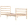 Solid pine wood bed frame 90x200 cm by vidaXL, Beds and slatted bases - Ref: Foro24-3104991, Price: 92,55 €, Discount: %