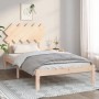 Estructura de cama de madera maciza 100x200 cm de vidaXL, Camas y somieres - Ref: Foro24-3104858, Precio: 85,27 €, Descuento: %