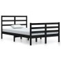 Estructura de cama madera maciza de pino negro 120x200 cm de vidaXL, Camas y somieres - Ref: Foro24-3105005, Precio: 151,12 €...