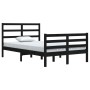 Estructura de cama madera maciza de pino negro 120x200 cm de vidaXL, Camas y somieres - Ref: Foro24-3105005, Precio: 151,12 €...