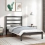 Estructura de cama madera maciza de pino gris 90x200 cm de vidaXL, Camas y somieres - Ref: Foro24-3104920, Precio: 99,37 €, D...