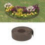 Bordura de jardín polietileno marrón 10 m 15 cm de vidaXL, Ribetes y bordes para jardín - Ref: Foro24-154398, Precio: 30,37 €...