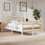 Estructura de cama madera maciza de pino 120x200 cm de vidaXL, Camas y somieres - Ref: Foro24-3105001, Precio: 110,99 €, Desc...