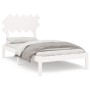 Solid wood bed frame 100x200 cm by vidaXL, Beds and slatted bases - Ref: Foro24-3104859, Price: 88,99 €, Discount: %