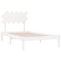 Solid wood bed frame 100x200 cm by vidaXL, Beds and slatted bases - Ref: Foro24-3104859, Price: 88,99 €, Discount: %