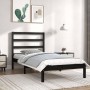 Estructura de cama madera maciza de pino negra 90x200 cm de vidaXL, Camas y somieres - Ref: Foro24-3104922, Precio: 96,99 €, ...