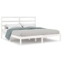 Estructura de cama madera maciza de pino blanco 200x200 cm de vidaXL, Camas y somieres - Ref: Foro24-3104954, Precio: 127,76 ...