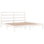 Estructura de cama madera maciza de pino blanco 200x200 cm de vidaXL, Camas y somieres - Ref: Foro24-3104954, Precio: 127,76 ...