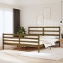 Estructura de cama madera maciza de pino marrón miel 180x200 cm de vidaXL, Camas y somieres - Ref: Foro24-3105024, Precio: 16...