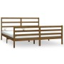 Estructura de cama madera maciza de pino marrón miel 180x200 cm de vidaXL, Camas y somieres - Ref: Foro24-3105024, Precio: 16...