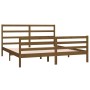 Estructura de cama madera maciza de pino marrón miel 180x200 cm de vidaXL, Camas y somieres - Ref: Foro24-3105024, Precio: 16...