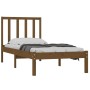 Honey brown solid pine wood bed frame 90x200 cm by vidaXL, Beds and slatted bases - Ref: Foro24-3105059, Price: 108,10 €, Dis...