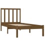 Estructura de cama madera maciza pino marrón miel 75x190 cm de vidaXL, Camas y somieres - Ref: Foro24-3105034, Precio: 91,21 ...