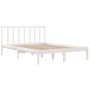 Estructura de cama madera maciza pino blanco 120x190 cm de vidaXL, Camas y somieres - Ref: Foro24-3105107, Precio: 139,48 €, ...