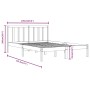 Estructura de cama madera maciza pino blanco 120x190 cm de vidaXL, Camas y somieres - Ref: Foro24-3105107, Precio: 139,48 €, ...