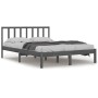 Estructura de cama madera maciza de pino gris 120x200 cm de vidaXL, Camas y somieres - Ref: Foro24-3105068, Precio: 130,45 €,...