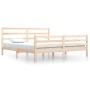 Estructura de cama de madera maciza de pino 200x200 cm de vidaXL, Camas y somieres - Ref: Foro24-3105026, Precio: 132,99 €, D...