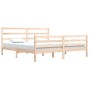 Solid pine wood bed frame 200x200 cm by vidaXL, Beds and slatted bases - Ref: Foro24-3105026, Price: 132,53 €, Discount: %