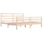 Solid pine wood bed frame 200x200 cm by vidaXL, Beds and slatted bases - Ref: Foro24-3105026, Price: 132,53 €, Discount: %