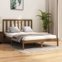 Honey brown solid pine wood bed frame 120x200 cm by vidaXL, Beds and slatted bases - Ref: Foro24-3105158, Price: 129,01 €, Di...