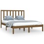 Estructura de cama madera maciza de pino marrón miel 120x200 cm de vidaXL, Camas y somieres - Ref: Foro24-3105158, Precio: 12...