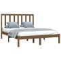 Estructura de cama madera maciza de pino marrón miel 120x200 cm de vidaXL, Camas y somieres - Ref: Foro24-3105158, Precio: 12...