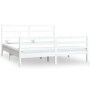 Estructura de cama madera maciza blanco Super King 180x200 cm de vidaXL, Camas y somieres - Ref: Foro24-3105022, Precio: 145,...