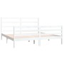 Estructura de cama madera maciza blanco Super King 180x200 cm de vidaXL, Camas y somieres - Ref: Foro24-3105022, Precio: 145,...