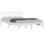 White solid wood bed frame Super King 180x200 cm by vidaXL, Beds and slatted bases - Ref: Foro24-3105087, Price: 141,99 €, Di...