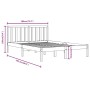 Weißer Massivholzbettrahmen Super King 180x200 cm von vidaXL, Betten und Lattenroste - Ref: Foro24-3105087, Preis: 146,51 €, ...