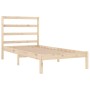 Solid pine wood bed frame 100x200 cm by vidaXL, Beds and slatted bases - Ref: Foro24-3104923, Price: 79,01 €, Discount: %